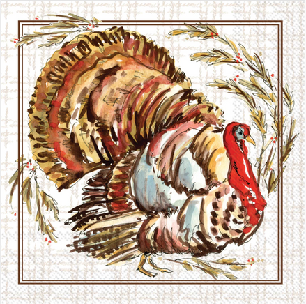 Turkey Collection Cocktail Napkin