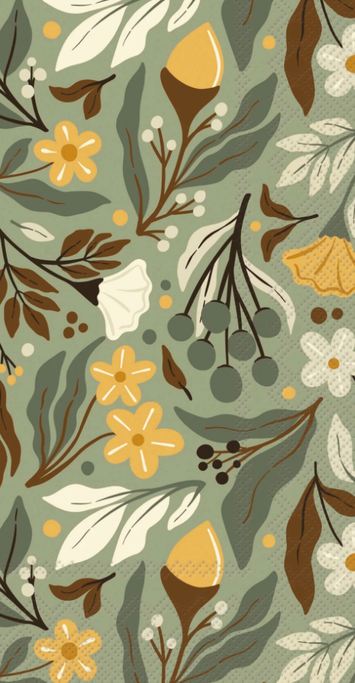 Autumn Acorn Guest Towel