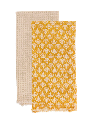 Dijon Damask Tea Towels