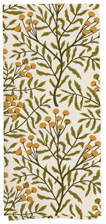 Autumn Acorn Tea Towel