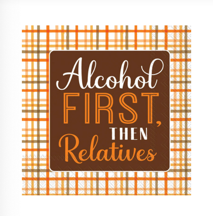 Alcohol First Cocktail Napkin