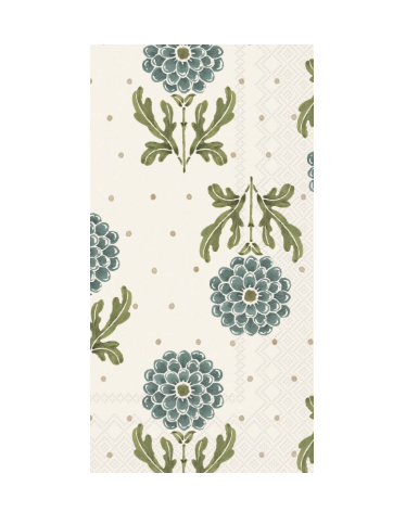 Simple Blue Flower Guest Towel