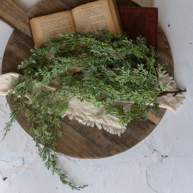 30" Soft Touch Weeping Cedar Hanging Bush