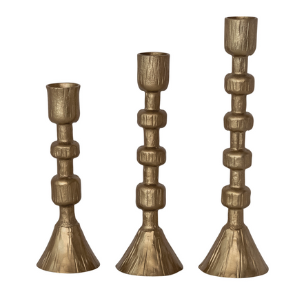 Hand-Forged Iron Taper Holders