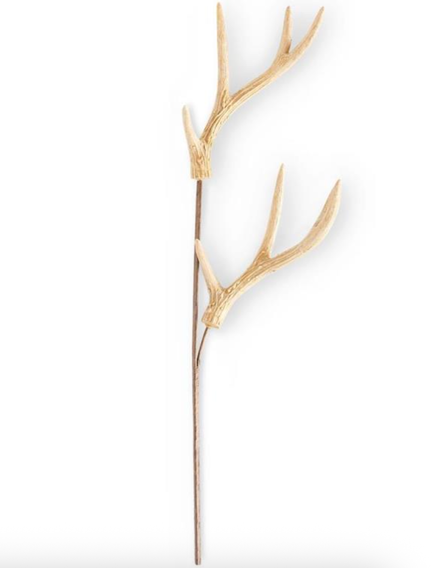 24" Double Antler Stem in Light Brown