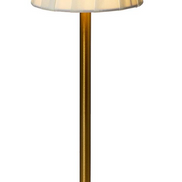 LED Cordless Table Lamp with Fabric Pleated Shade