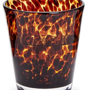 Tortoise Double Old Fashion Glass