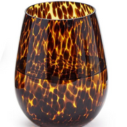 Tortoise Stemless Wine Glass