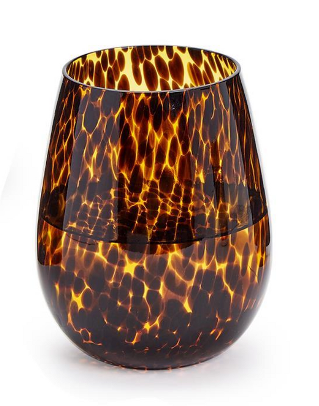 Tortoise Stemless Wine Glass