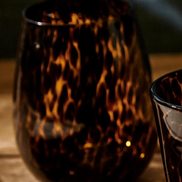 Tortoise Stemless Wine Glass