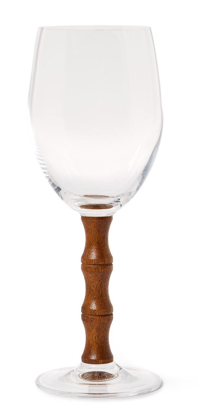 Faux Bamboo Stemmed Wine Glass