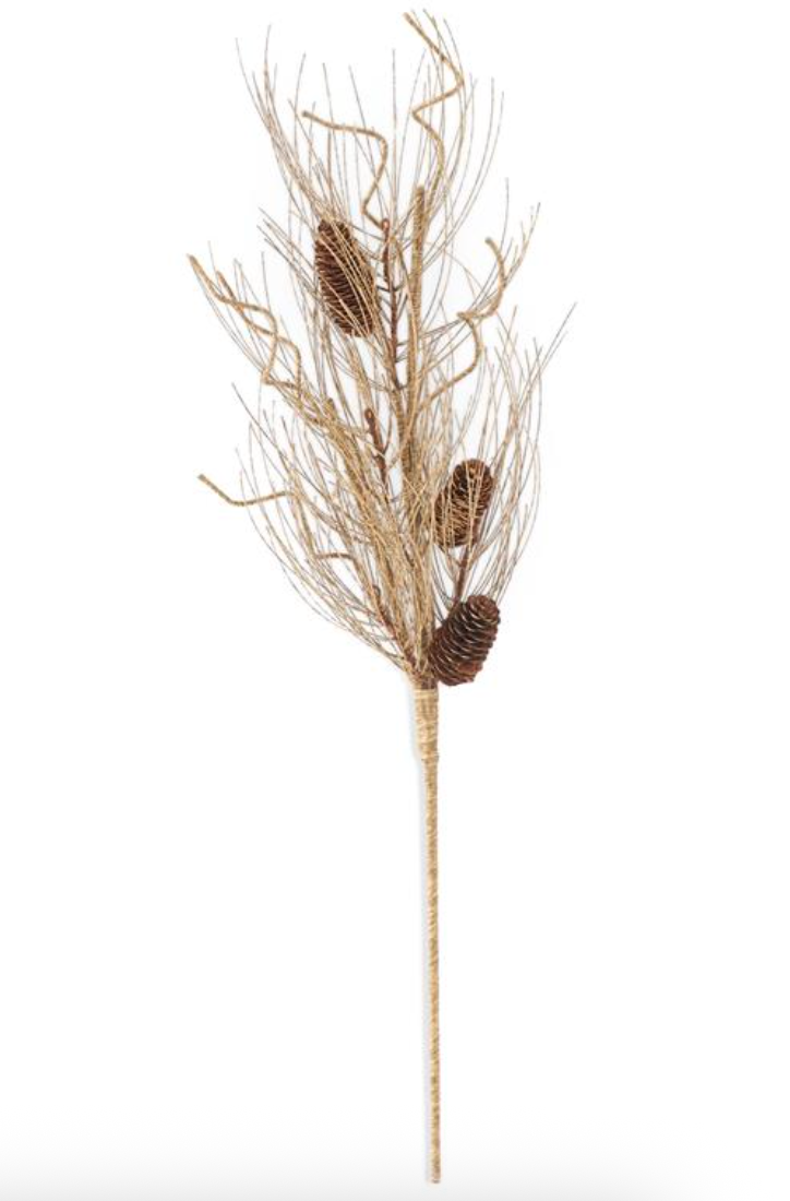 34" Brown Long Needle Pine Branch