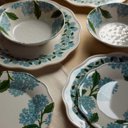Hydrangea Melamine Dinnerware Collection