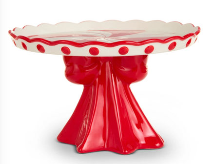 Scalloped Bow Cake Stand