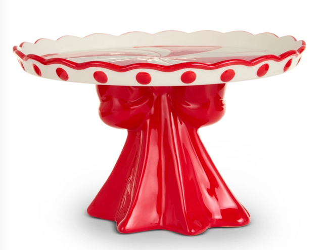 Scalloped Bow Cake Stand