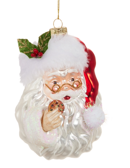 Santa with Cookie Ornament