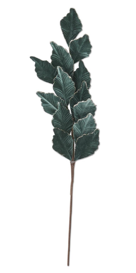29" Dusty Green Leaf Stem