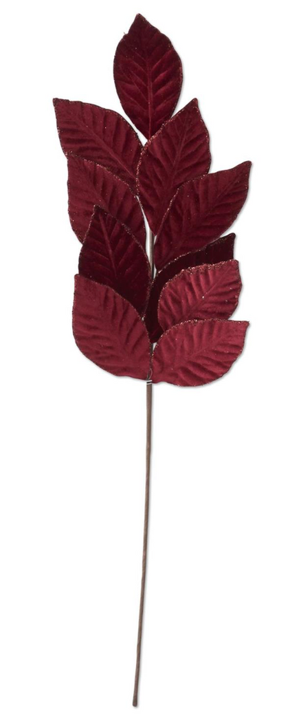 29" Burgundy Leaf Stem