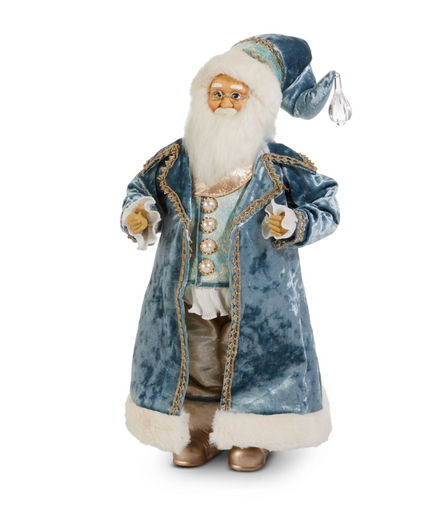 Blue Victorian Santa