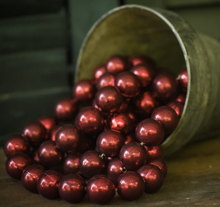 Jumbo Red Bead Garland