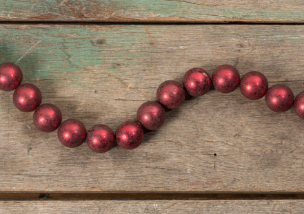 Jumbo Red Bead Garland