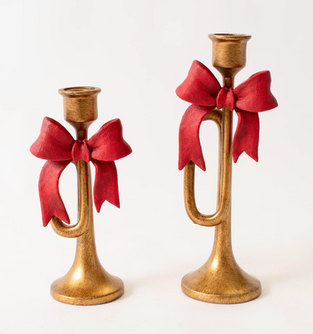 Candle Holder - Holiday Bugle