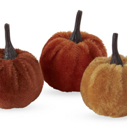 11 Inch Craft Bag of Mini Brown Orange & Yellow Pumpkins (24pc)