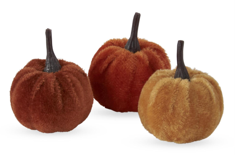 11 Inch Craft Bag of Mini Brown Orange & Yellow Pumpkins (24pc)