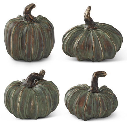 Resin Patina Copper Filler Pumpkins
