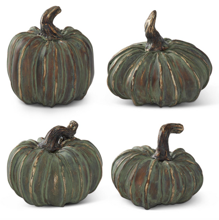 Resin Patina Copper Filler Pumpkins