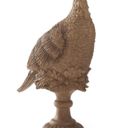 15.75 Inch Brown Resin Turkey
