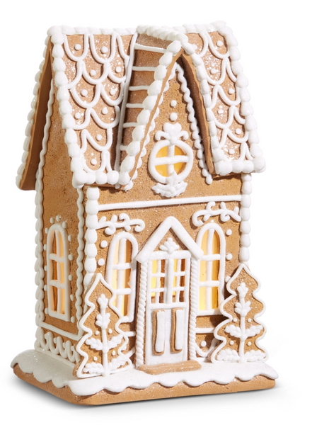 10.5" Lighted Gingerbread House