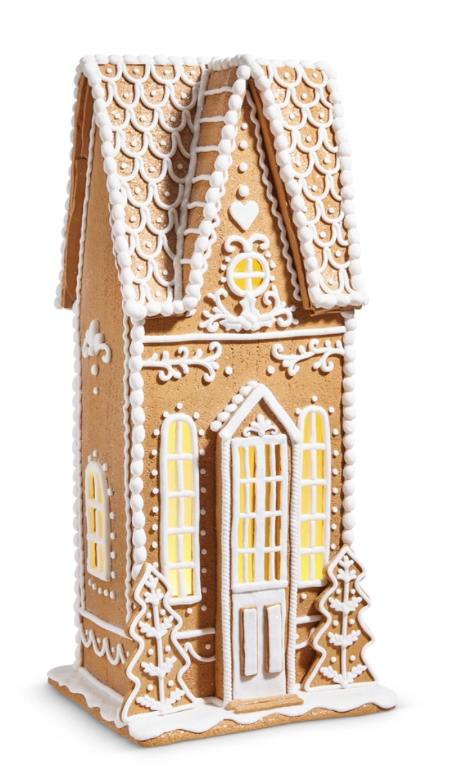 23" Lighted Gingerbread House