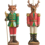 Fox and Deer Ornaments