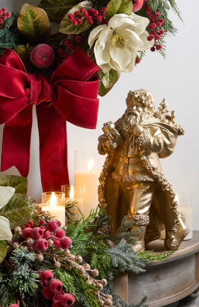 Fruit Trimmed Santa