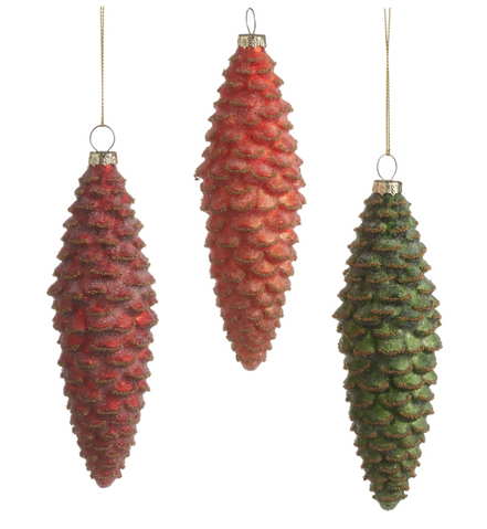Bright Pinecone Ornament