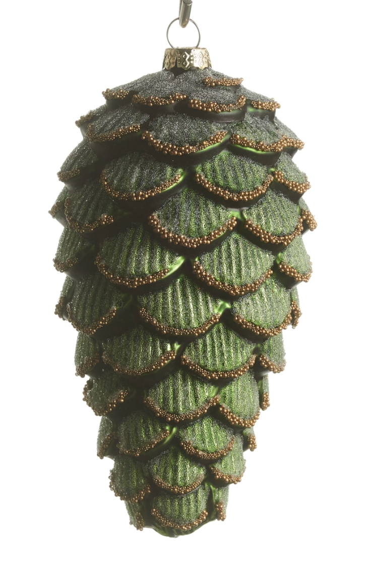 Green Pinecone Ornament