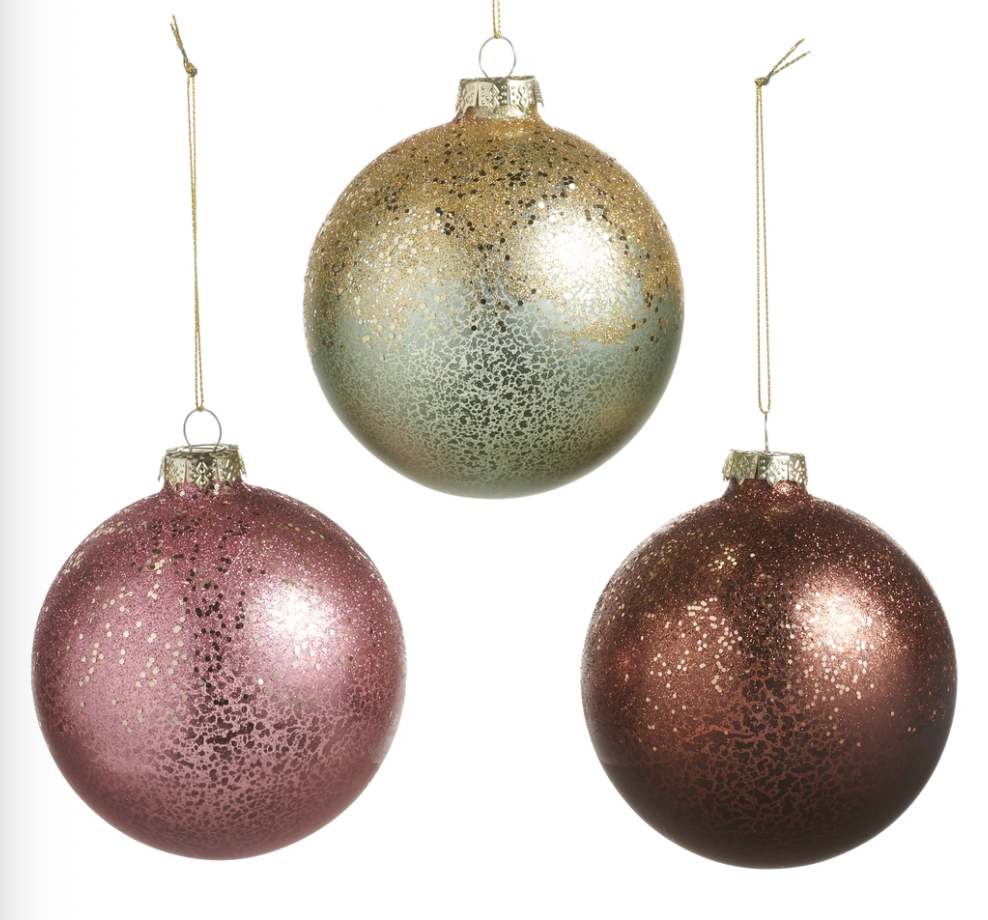 Antiqued Ball Ornament
