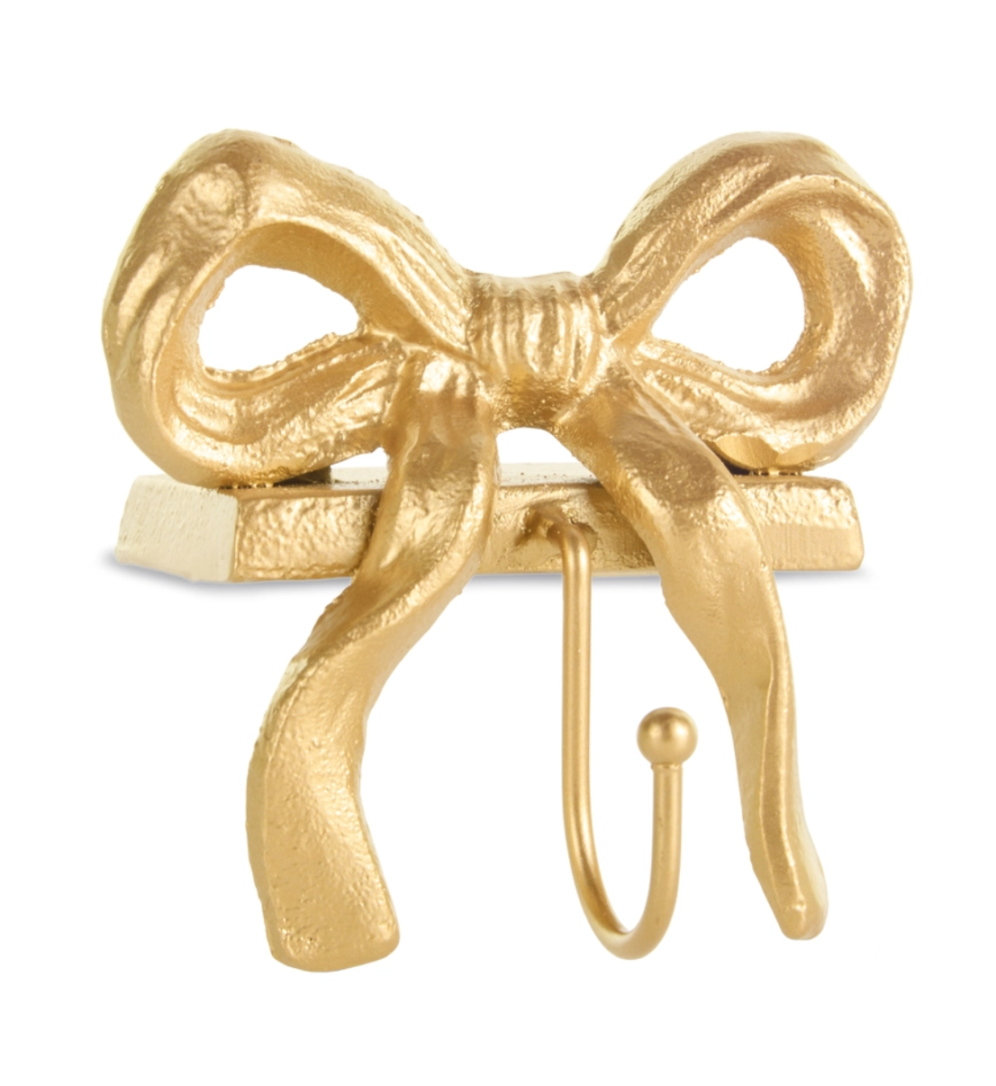 Gold Bow Stocking Holder