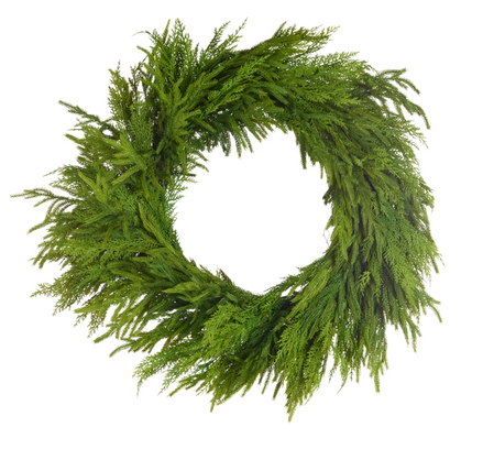 Real Touch Mixed Greenery Wreath