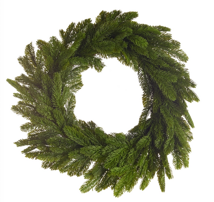 Bright Green Cedar Wreath