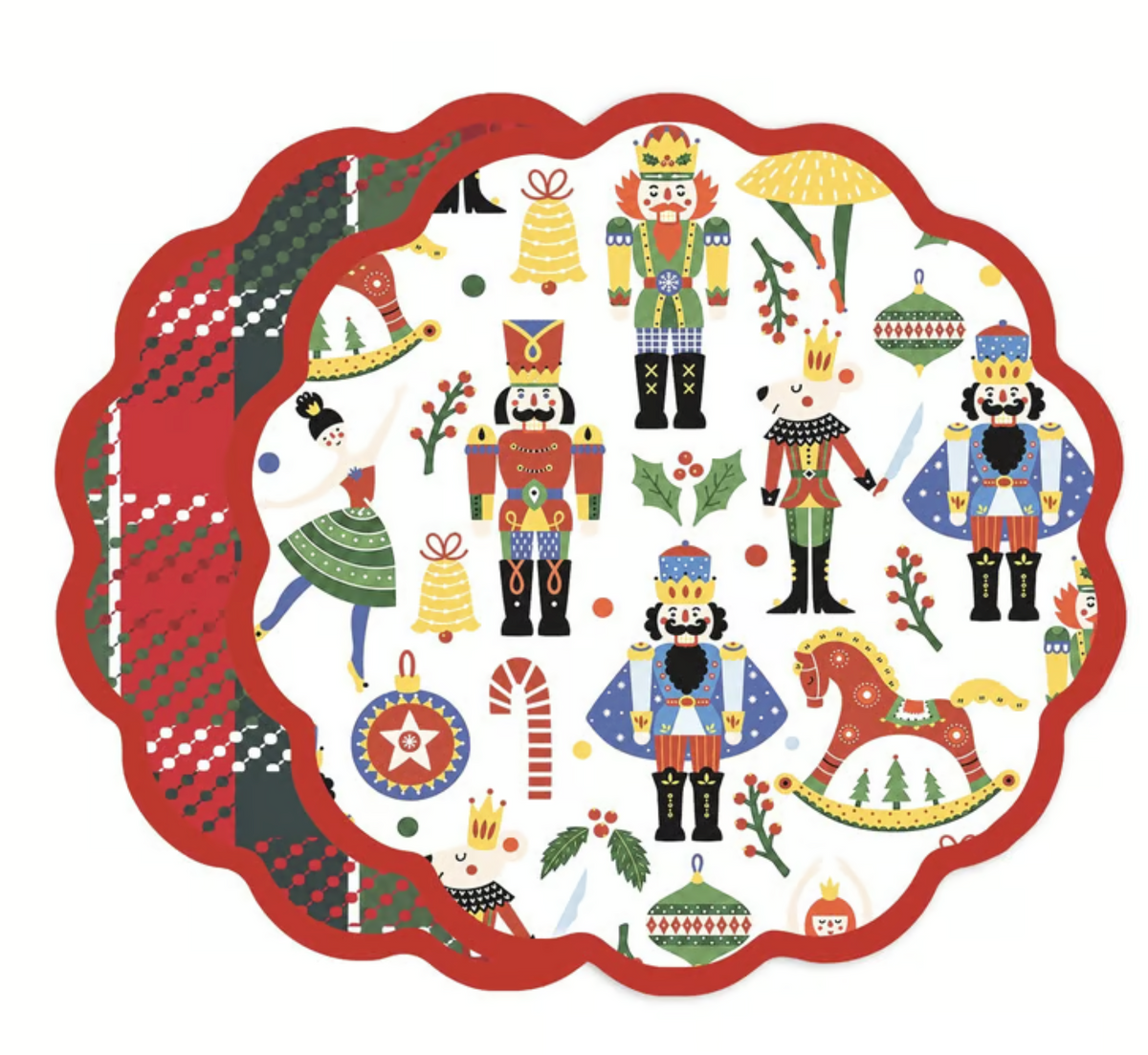 Nutcracker and Plaid Reversible Placemat