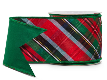 Tartan Plaid Ribbon 4"x10yds