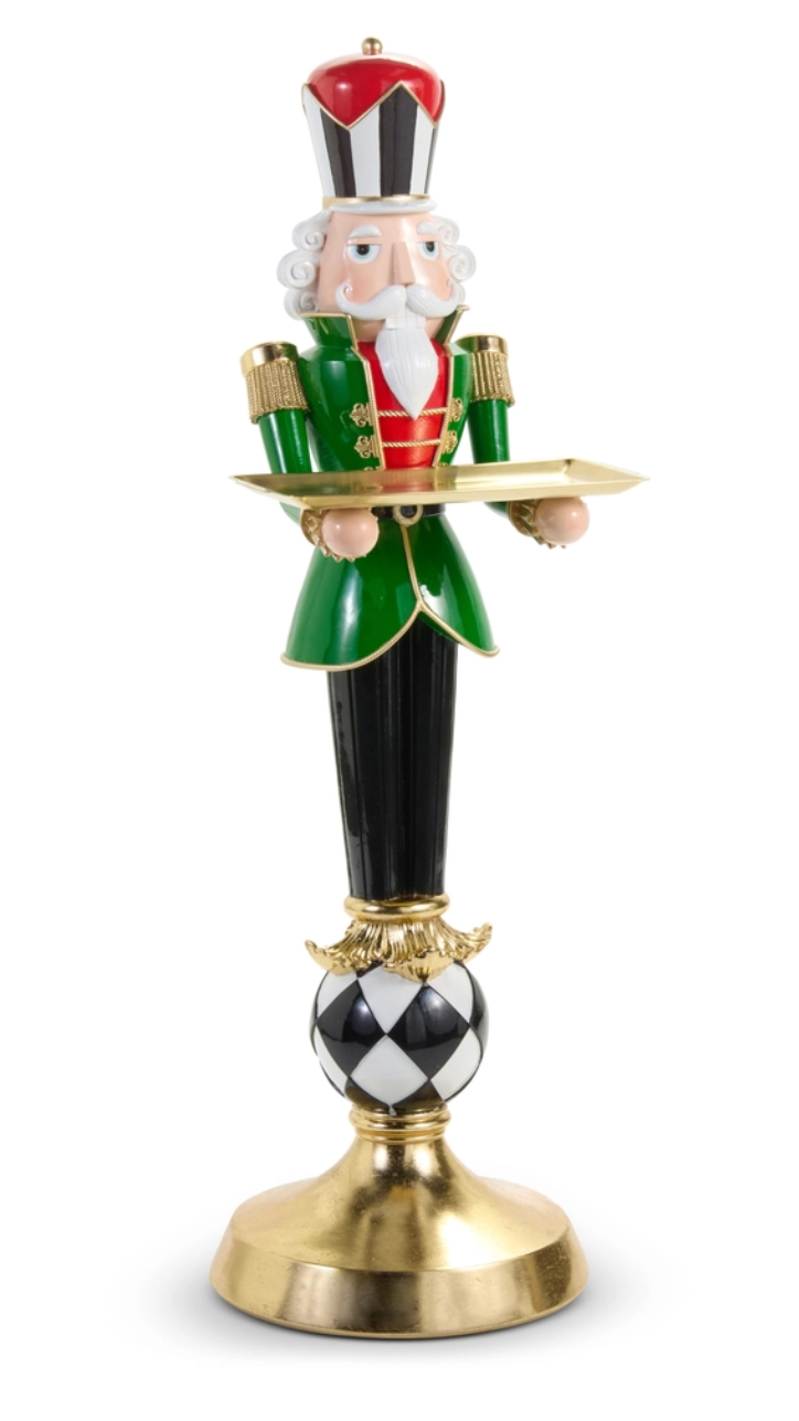 Nutcracker On Harlequin Stand Butler