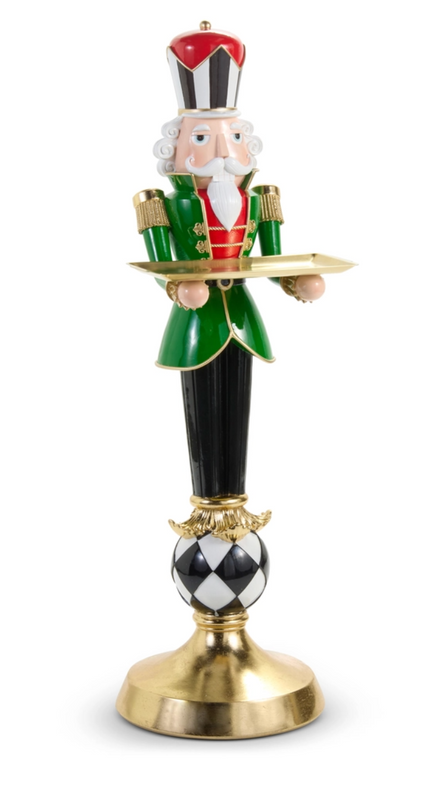 Nutcracker On Harlequin Stand Butler