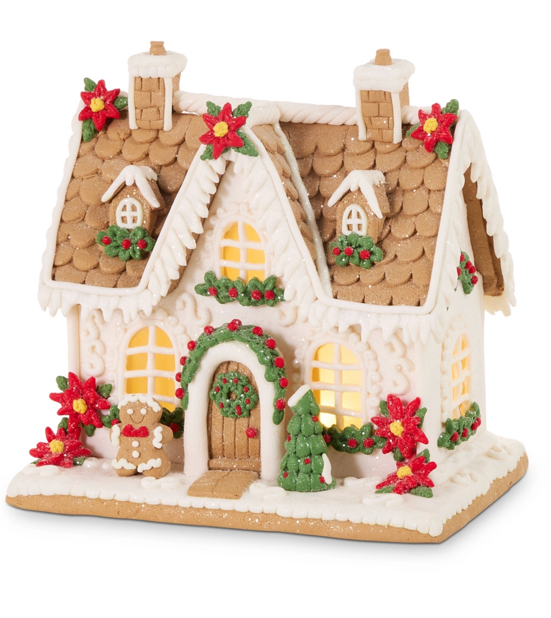 Lighted Gingerbread House
