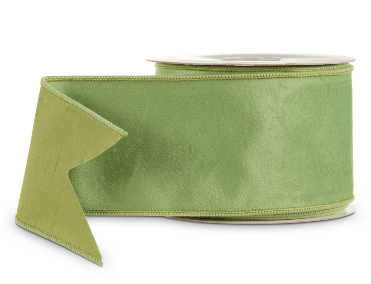 Sage Green Wired Ribbon 4