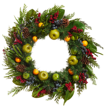 33" Mixed Fruit Wreath