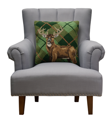 Holiday Deer Hook Pillow