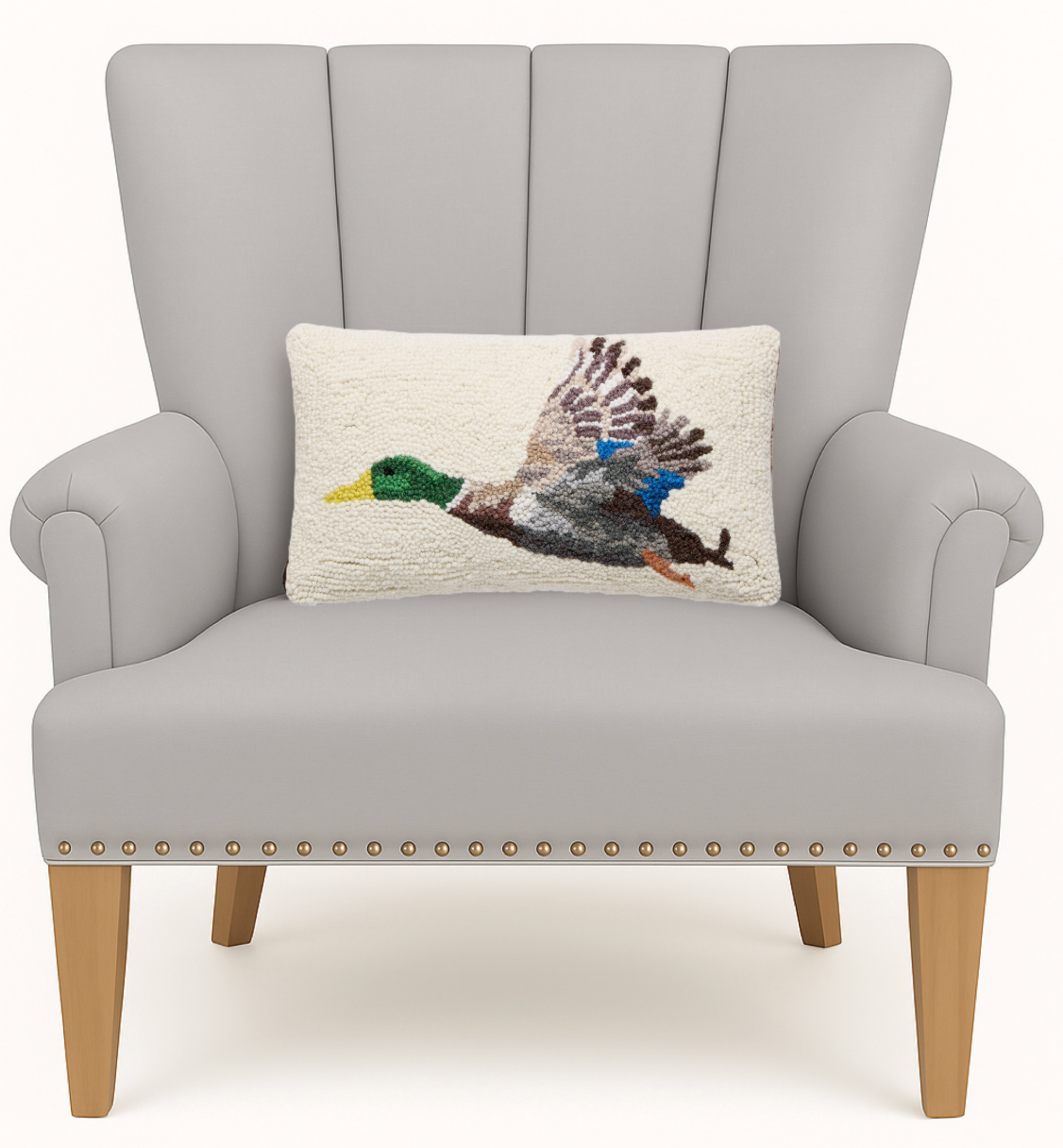 Flying Mallard Hook Pillow